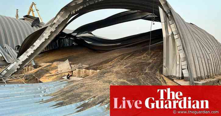 Russia-Ukraine war live: Ukrainian grain depots hit again as foreign ship attempts Kyiv’s Black Sea corridor