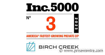 Birch Creek Energy Named 3rd Fastest Growing Company in America by Inc.