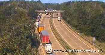 A14 traffic diversion route as crash in Suffolk leaves road closed