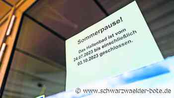 Hallenbad Althengstett: Fast elf Wochen Sommerpause – wieso das?