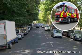 Caravan destroyed in fire near Hampstead Heath