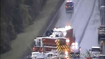 Highway clear after rollover crash on Route 9 South in Cromwell