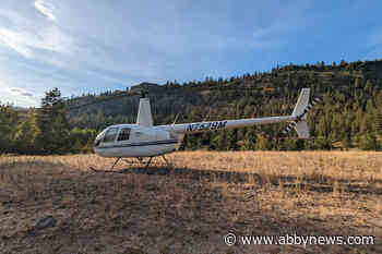 Helicopter spotted in park, at BC Hydro dam prior to crash