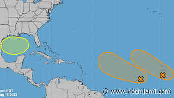 Forecasters watching three potential tropical systems in Atlantic and Gulf