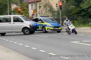 Verfolgungsjagd durch Paderborn: Rollerfahrer flüchtet vor der Polizei