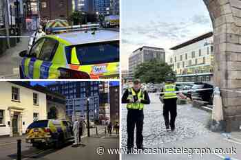 Manchester City Centre: Two in hospital after being stabbed