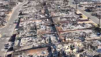 WATCH:  Drone footage shows destruction from Maui wildfires
