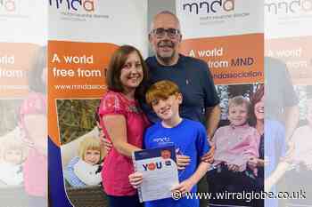 Lucca Williams raises £1500 for Wirral MNDA Group 