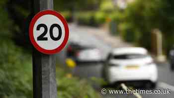 Drivers red ribbon protest in Wales against 20mph speed limit. subscription