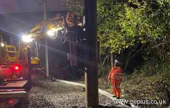 Final OLE foundations in place for key section of Transpennine Route Upgrade West scheme