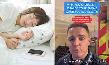 Why you shouldn't charge your iPhone while you sleep: Apple issues warning about the dangers of giving handsets a boost at night