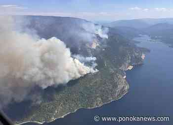 Wildfire traps campers in southern B.C. backcountry