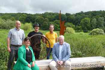 Hermann wacht über dem Weserufer auf der Landesgartenschau in Höxter