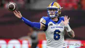 Struggling Stamps won't face injured QB Collaros, get Bombers' high-powered back up instead