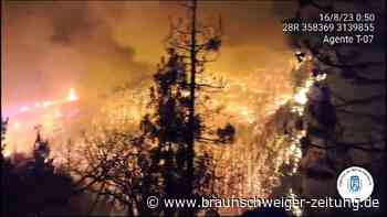 Waldbrand im Nordosten von Teneriffa breitet sich aus