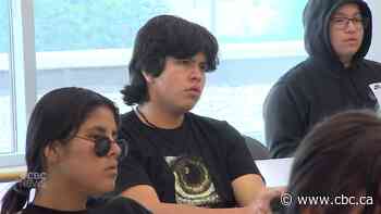 Indigenous teenagers from across Canada learning aspects of becoming entrepreneurs at summer camp