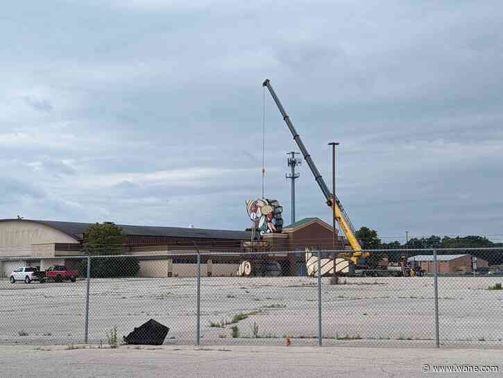 Iconic cornucopia removed from former Scott's supermarket; owner hints at future display