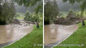 Südtirol-Unwetter: Video zeigt, wie aus Bach in Sekunden eine reißende Sturzflut wird