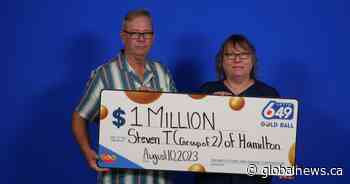 Travel in the future for a Hamilton, Ont., couple who won $1M in Lotto 6/49
