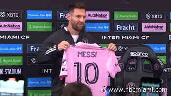 Lionel Messi says he's ‘very happy' to be with Inter Miami in first press conference since joining team