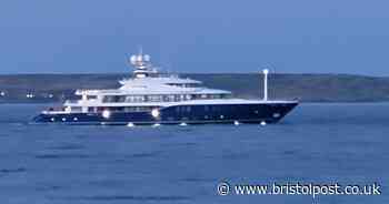 One of world's biggest superyachts docks at two West Country tourist hotspots