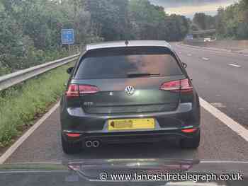 VW Golf seized after driver goes nearly 100mph on M65 near Burnley
