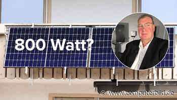 Balkonkraftwerk: Photovoltaik-Experte warnt vor 800 Watt Leistung