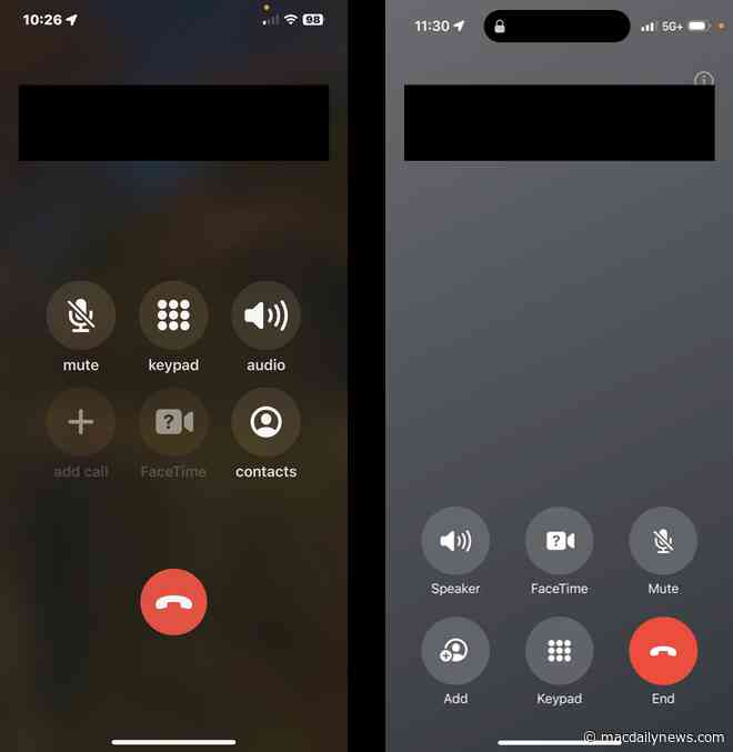 Apple returns ‘End Call’ button back to center in latest iOS beta