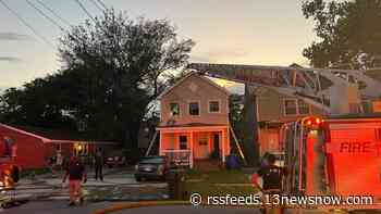 Dog rescued from Norfolk house fire