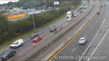 Southbound traffic was heavily backed up on HRBT and MMMBT