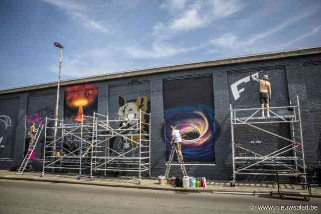 Graffitikunstenaars laten creativiteit de vrije loop tijdens eerste uren van streetartfestival Meeting of Styles