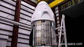 SpaceX Dragon capsule arrives at launch pad ahead of Crew-7 liftoff (photos)