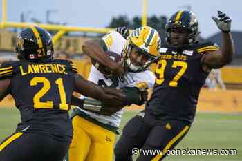 Ford leads Edmonton Elks past Ticats for first win of CFL season