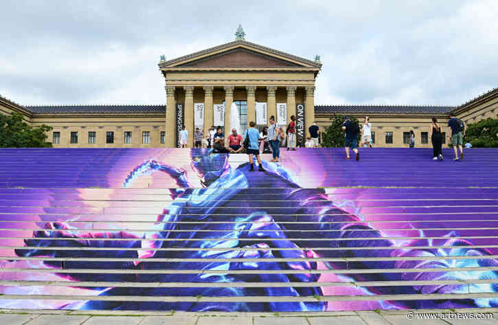 ‘Blue Beetle’ Ad on the Steps of Philadelphia Museum Rankles Locals