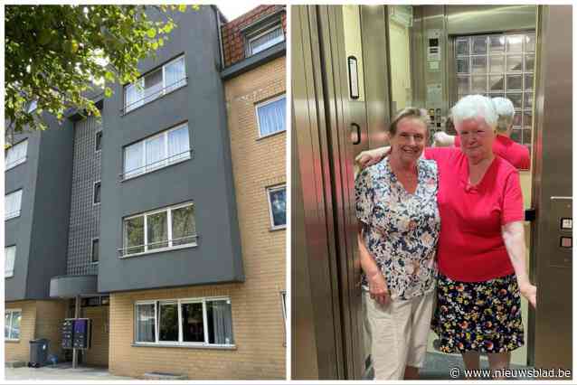 Lift in appartementen is na vier (!) weken eindelijk hersteld, gelukkig waren er helpende handen zoals Annie (74) en Dijmphna (74)