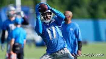 Lions waive injured WR Mims after Jets trade