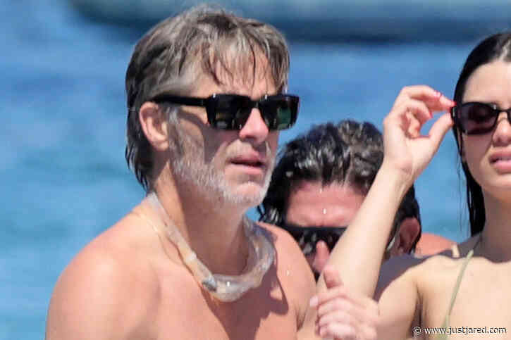 Chris Pine Goes Shirtless, Spotted with Mystery Woman During Trip to Italy