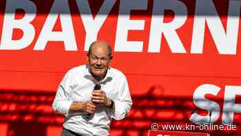 Olaf Scholz in München: Pfeifkonzert für Kanzler auf dem Marienplatz