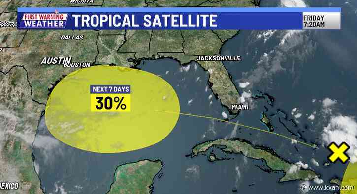 Record heat head of possible tropical showers