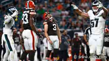 Browns back kicker York despite early struggles