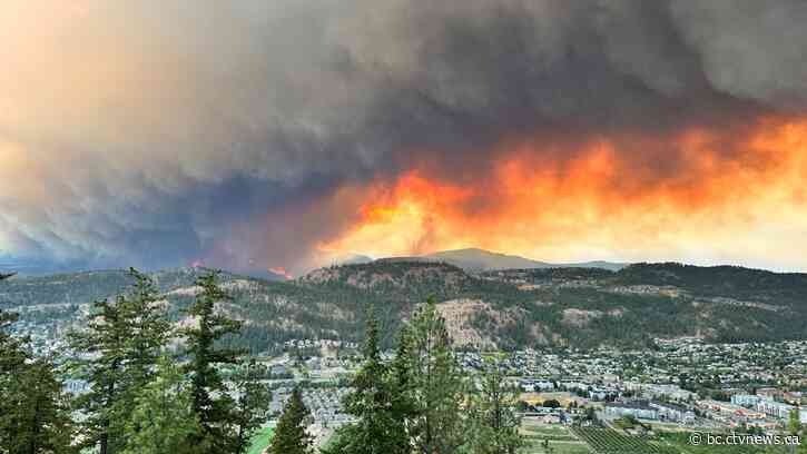 Structures burned, people trapped as parts of B.C.'s Okanagan ordered to evacuate