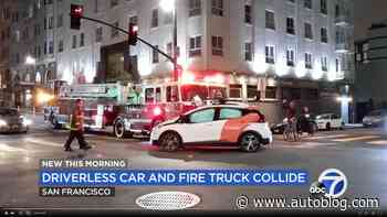 Cruise robotaxi collides with San Francisco firetruck headed to an emergency