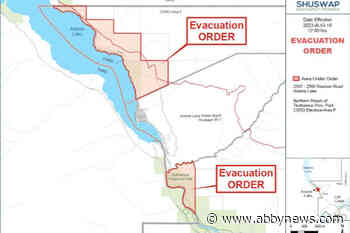 Evacuation order issued for Adams Lake properties in Shuswap