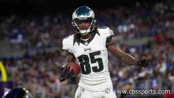 Eagles WR Tyrie Cleveland, DL Moro Ojomo diagnosed with concussions after both carted off field vs. Browns