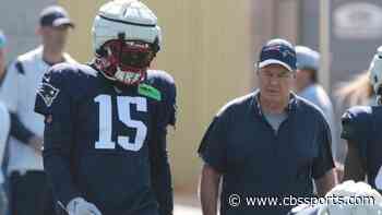 LOOK: Ezekiel Elliott scores touchdown vs. Packers in first live practice with Patriots