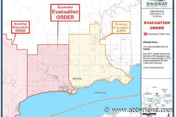 Evacuation order expanded in North Shuswap community