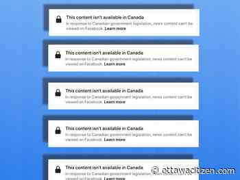 Deachman: If you're in Canada, you can't see this article on Facebook. You can't share news at all. Even if your town is on fire.