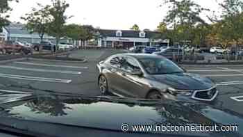 Police look for person who struck cruiser in stolen car in Cheshire