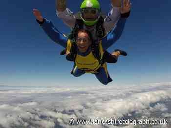 Blackburn woman does skydive to raise money for Macular Society