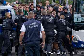 Polizei im Großeinsatz: Arminia spielt gegen Münster